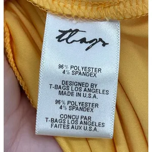 Yellow Goddess Maxi Dress Gold Rope Halter Tiered Long Resort T Bags LA Size S thumbnail 8