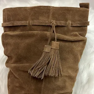 Plume by Faryl Robin Slouch Suede Knee‎ High Heeled Boots Size 9 BIN 18 thumbnail 2