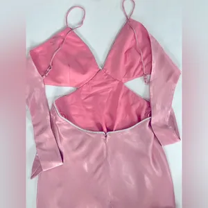 NWT Bardot Rome Diamonte Slip Dress in Blush Pink, size 6 thumbnail 6