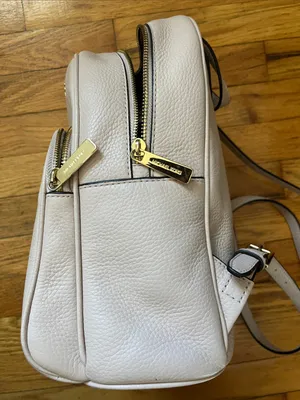 Michael Kors Light Pink Pebbled Leather Backpack with Gold Logo thumbnail 9