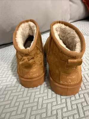 Women's Rock & Candy IDOL Faux Fur Lined Soft Comfy Pull On Boot Brown Sz 7.5 thumbnail 3