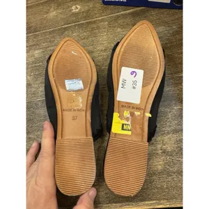 NEW Free People Black Leather San Marino Slip-On Flat Mules Size 37 Embroidered thumbnail 8