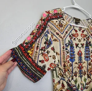 Anthropologie Vineet Bahl Meknes Embroidered Shirt Top thumbnail 4