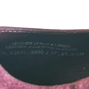 Tory Burch Lucia Pumps Women's 6.5 Burgundy Purple Fig Suede Sculpted Heel thumbnail 11