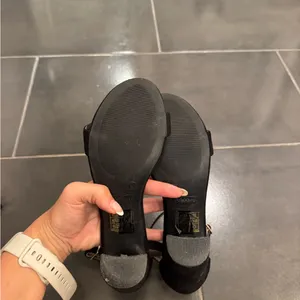 Lulu's Classic Black Ankle Strap Heels thumbnail 4