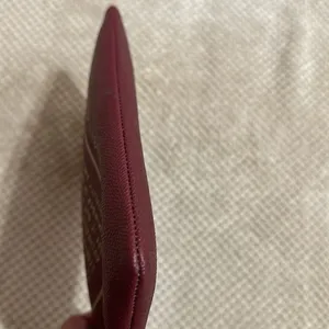 Coach purse insert, wine and gold, small flaws shown in pics, works great thumbnail 9