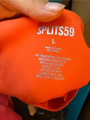 Splits59 Orange Sport Bra Leggings Active Set thumbnail 5