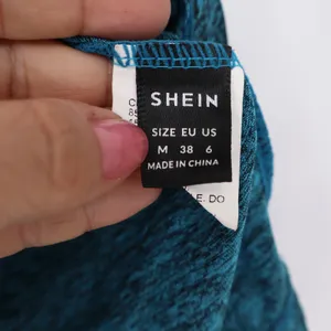 SHEIN Tank Top Womens Medium Space Dye Teal Blue Racerback Athletic Excellent thumbnail 2