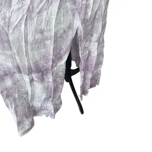 Easel Women's Kimono Purple‎ and White Marble Floor Length Size Small SS Beach thumbnail 6
