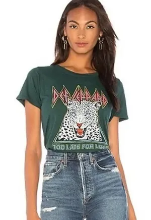 Daydreamer Def Leppard Too Late For Love Tee Shirt Women’s XS thumbnail 1