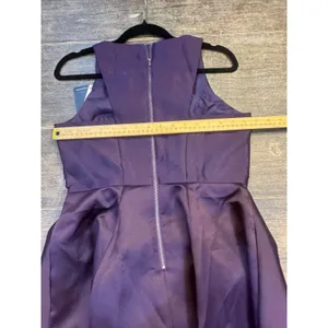 Adrianna Papell Mikado High-Low Gown Size 4 Moody thumbnail 7
