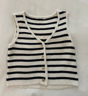 Abercrombie Mara Button-Up Vest Sweater thumbnail 2