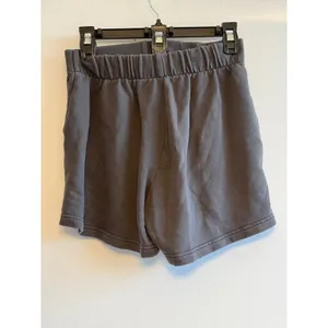 Aerie Womens‎ Fleece Lounge Shorts Charcoal Gray Elastic Waist High Rise 2831 thumbnail 2