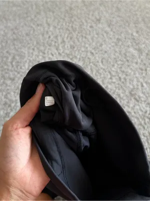 lululemon athletica Black Womens Leggings with Logo Wunder Train thumbnail 2