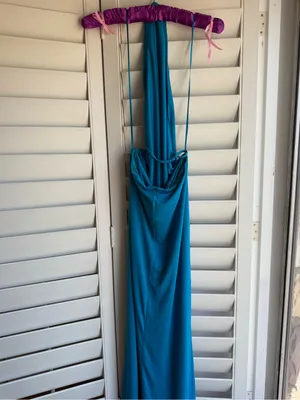 Electric Blue Maxi Dress sz S thumbnail 9