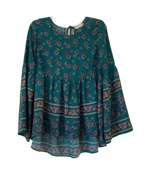 Altar’d State Floral Boho Peasant Top Small thumbnail 1