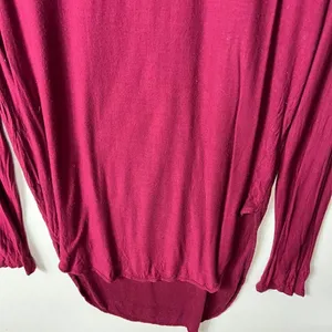 Free people burgundy rain drop tee women’s size‎ large thumbnail 3
