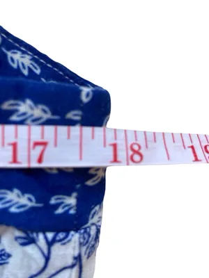 Knox Rose Blue White Toile Floral Sundress XL Like New Coastal thumbnail 8