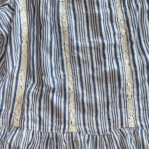 American Eagle Cold Shoulder Ruffle Top Embroidered Festival Boho Medium thumbnail 4