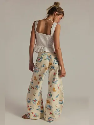 Free people Eden Printed Slouch Jeans thumbnail 2