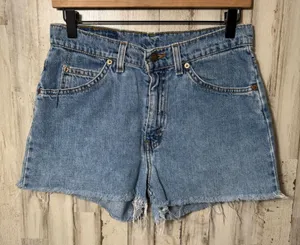 Vintage 90s Levis Denim Jean Mom‎ Short High Waist USA White Tab Womens Size 7 thumbnail 1