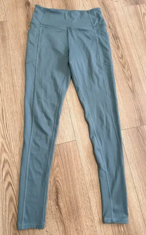 Victoria's Secret Womens Leggings Size 8‎ Sage Green High Waist Side Pockets VS thumbnail 1
