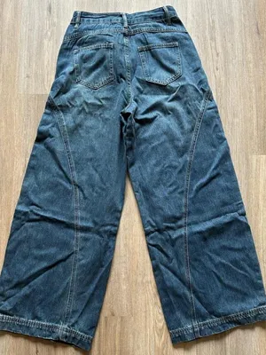 La Chappelle denim wide leg jeans from Taobao, size M #taobao #jeans #wideleg thumbnail 4