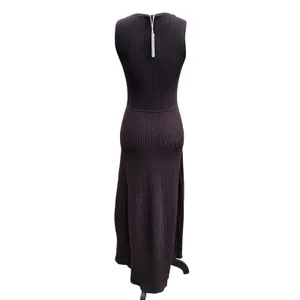 Z SUPPLY NWT Elba Midi Dress Brown Ribbed Knit Sleeveless Crew Neck Small thumbnail 4
