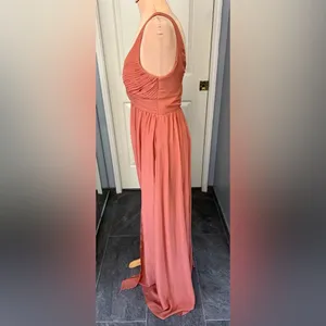 Birdy Grey Laurie Empire Bridesmaid‎ Formal Dress in Terracotta thumbnail 7
