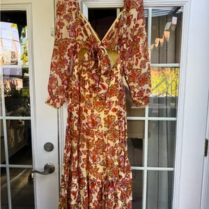 Fun & Flirt Multicolor Floral Smocked Maxi Dress thumbnail 7