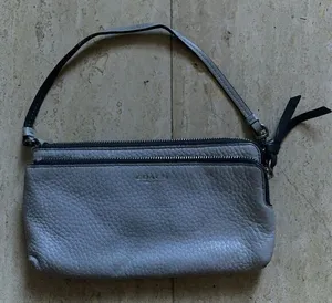 Womens‎ Coach Bleeker Pebbled Leather Wristlet 8x4.25" thumbnail 1