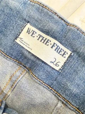 FREE PEOPLE WE THE FREE Jayde Flare Jeans High Waist size 26 thumbnail 7