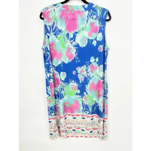 Patchington Size XL Floral Print Dress Flowy Shift Beach Resort Cruise‎ Tropical thumbnail 4