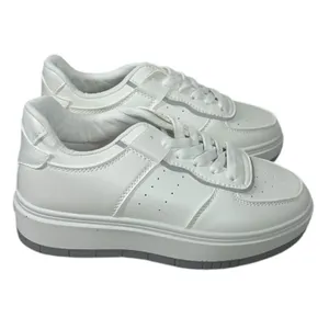 NWT PrettyLittleThing Chunky Platform Sneakers White US 6 thumbnail 2