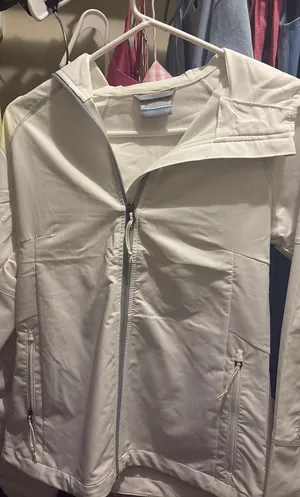 White Columbia Jacket Rain Windbreaker thumbnail 1