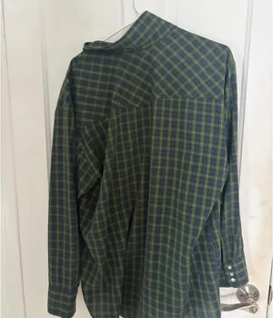 Fall flannel dark green Size L thumbnail 2