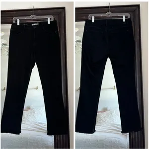 DL1961 Mara Black Straight Ankle Jeans - Concrete thumbnail 2