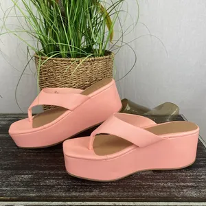 L*Space Pink Platform Wedge Thong Shoes 8 thumbnail 2