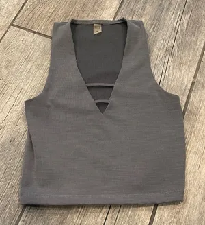 Beyond Yoga Black and White Striped Top thumbnail 1