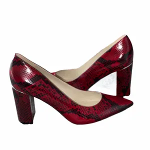 NEW MARC FISHER SNAKE PRINT Pump Heel Sandal Slip On thumbnail 10