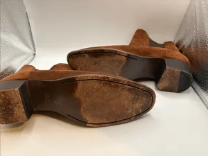 Frye Chestnut Brown Suede Chelsea Ankle Boots thumbnail 5