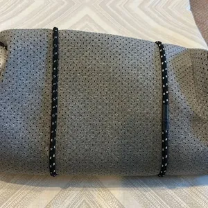 Ah-Dorned Women’s Silver/Heather Grey Neoprene Tote Bag with Small Zip Bag thumbnail 3