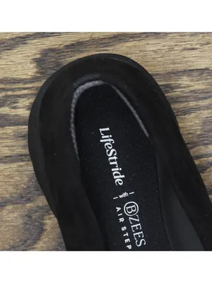 Lifestride Womens Glamour Ballet Flat Skimmers J6150F1 Black 10M thumbnail 8