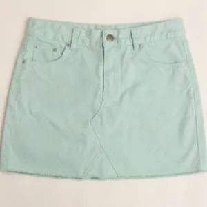 Forever 21 Mint Green Denim Mini Skirt Y2K Coquette Soft Girl S thumbnail 3