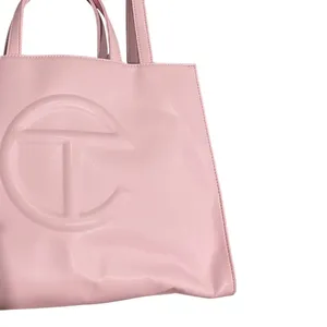 Telfar Shopping Bag Bubblegum Pink Tote Handbag Vegan Leather Crossbody Laptop thumbnail 3