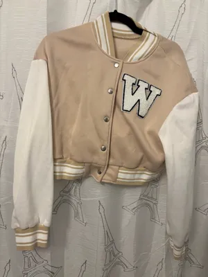 Cropped Jersey jackets Tan Size L thumbnail 1