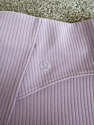 Lululemon Ribbed Softstreme High-Rise 2” Short Lilac Ether 4 thumbnail 4