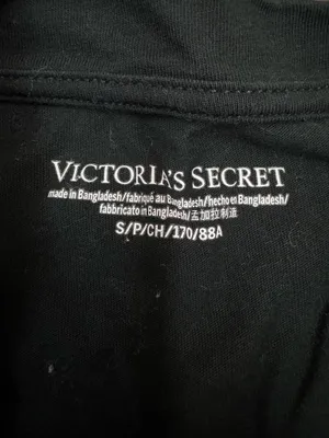 Victoria’s Secret Black Oversized Short Sleeve Shirt Size Small thumbnail 4
