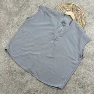 Figs Women’s Rafaela Oversized Scrub Top Shortsleeve in Gray Size XL thumbnail 3