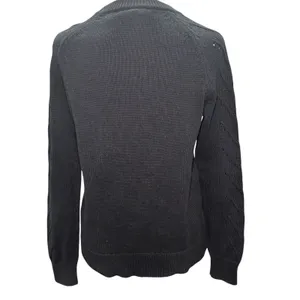 J. Crew Black 100% Cotton Long Sleeve Sweater‎ XS Preppy Classic thumbnail 3
